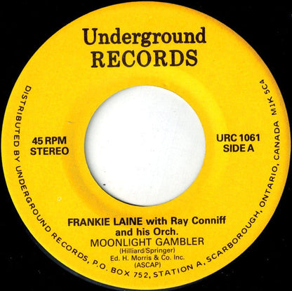 Frankie Laine With Ray Conniff & His Orchestra / Ersel Hickey - Moonlight Gambler 40101