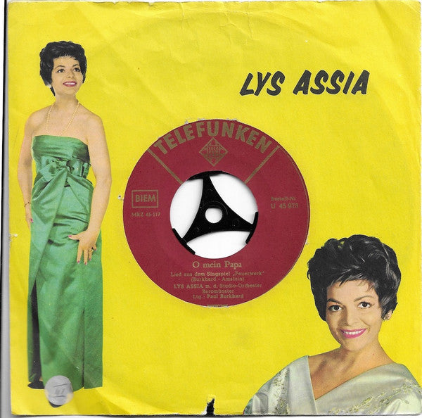 Lys Assia - O Mein Papa 06203 Vinyl Singles Vinyl Goed / Hoes Goed