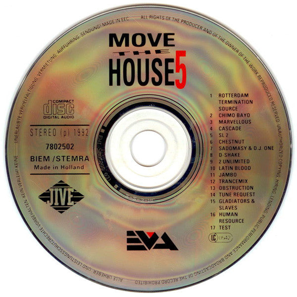 Various - Move The House 5 (CD) 70437 Compact Disc Goede Staat