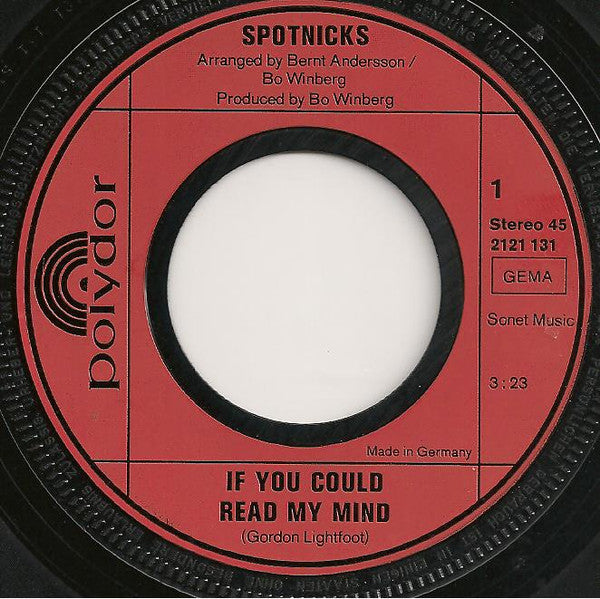 Spotnicks - If You Could Read My Mind 42129 Vinyl Singles Vinyl Goed / Hoes Generic