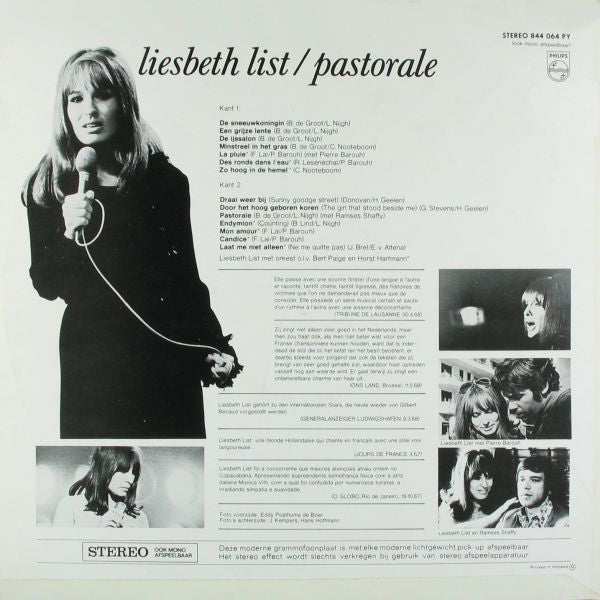 Liesbeth List - Pastorale (LP) 49485 Vinyl LP JUKEBOXSINGLES.NL   