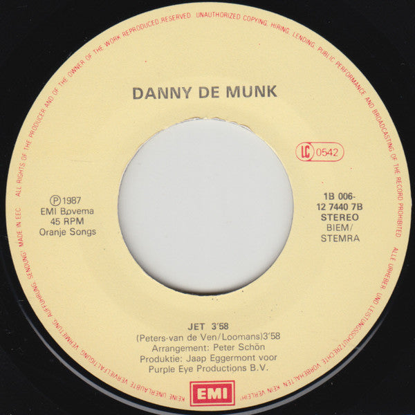 Danny de Munk - Als Jij Maar Bij Me Bent 34426 Vinyl Singles Vinyl Zeer Goed / Hoesje Goed "VINYLSINGLES.NL"