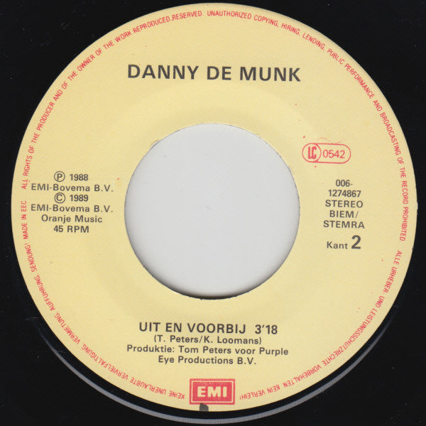 Danny de Munk - Als Ik Jou Niet Krijg 33980 Vinyl Singles Vinyl Zeer Goed / Hoesje Goed "VINYLSINGLES.NL"
