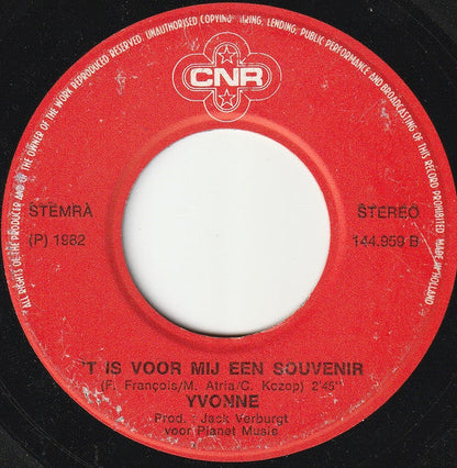 Yvonne - Niemand Zal Het Ware Weten 15379 Vinyl Singles Vinyl Goed / Hoes Goed