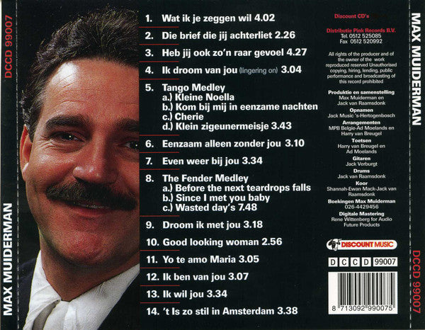 Max Muiderman - Max Muiderman (CD) 70573 Compact Disc Goede Staat
