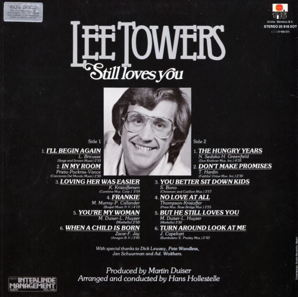 Lee Towers - Still Loves You (LP) 47011 Vinyl LP JUKEBOXSINGLES.NL   