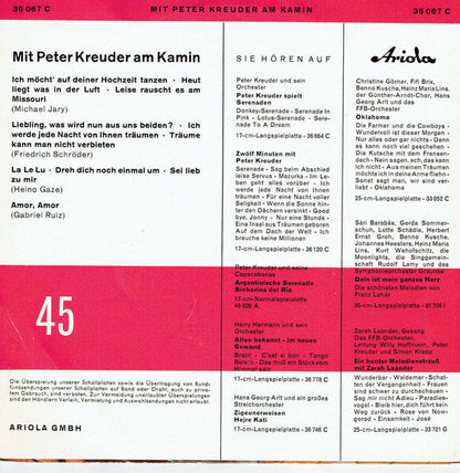 Peter Kreuder - Mit Peter Kreuder Am Kamin 17010