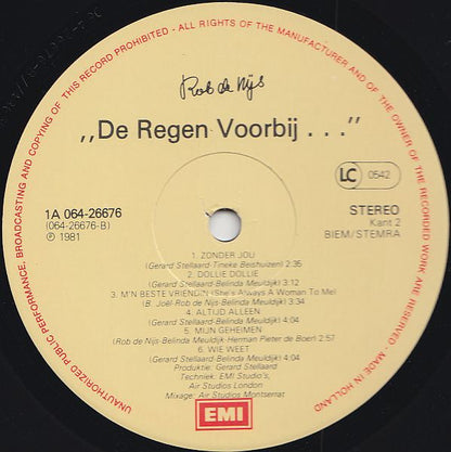 Rob de Nijs – The Rain Is Gone (LP) 51235