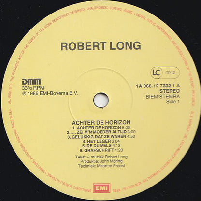 Robert Long - Achter De Horizon (LP) 45019 Vinyl LP JUKEBOXSINGLES.NL   