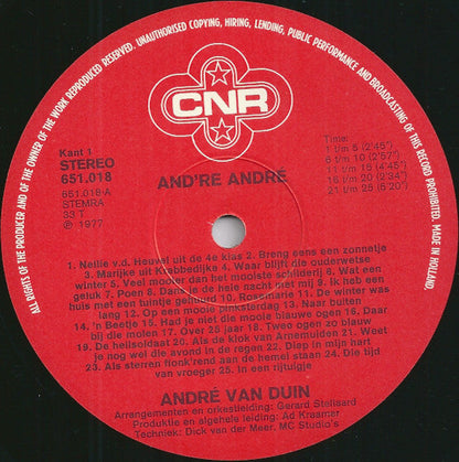 André van Duin - And're Andre 1 - 50 Onvergetelijke Liedjes (LP) 49759