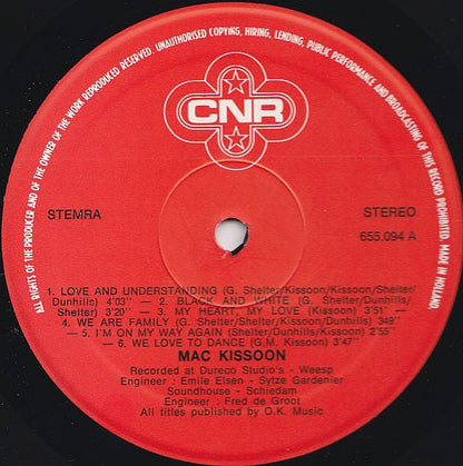 Mac Kissoon - Mac Kissoon (LP) 42494 Vinyl LP JUKEBOXSINGLES.NL   