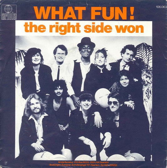 What Fun! - The Right Side Won 29302 Vinyl Singles Vinyl Goed / Hoes Goed