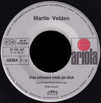 Martie Velden - Das Erinnert Mich An Dich 23531