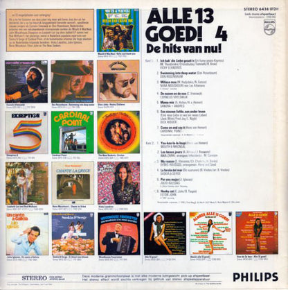 Various - Alle 13 Goed! Deel 4 (LP) 49102 Vinyl LP JUKEBOXSINGLES.NL   