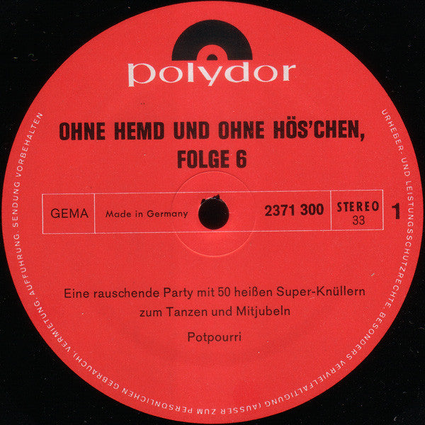 Walter Heyer - Ohne Hemd Und Ohne Höschen Folge 6 (LP) 48420 Vinyl LP JUKEBOXSINGLES.NL   