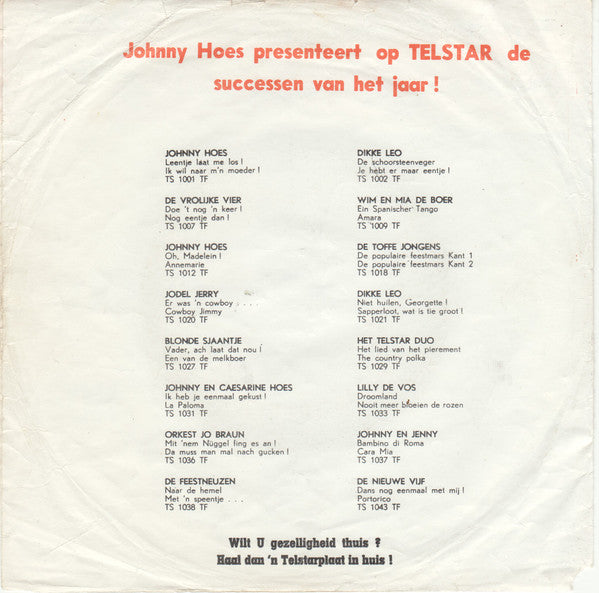 Johnny Hoes - And From Your Oompa