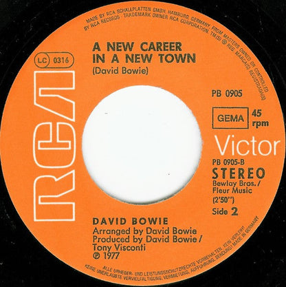 David Bowie - Sound And Vision Vinyl Singles Vinyl Zeer Goed / Hoesje Generic "VINYLSINGLES.NL"