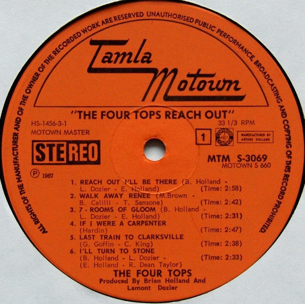Four Tops – Four Tops Reach Out (LP) 49573