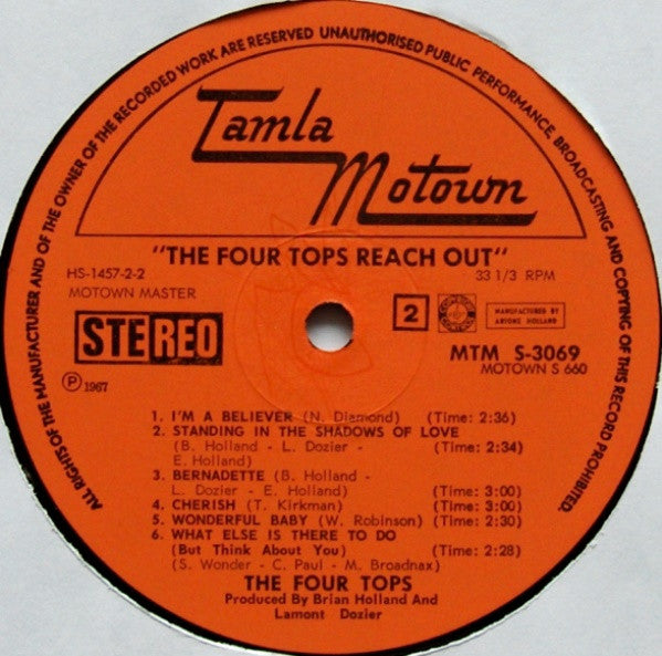 Four Tops – Four Tops Reach Out (LP) 49573