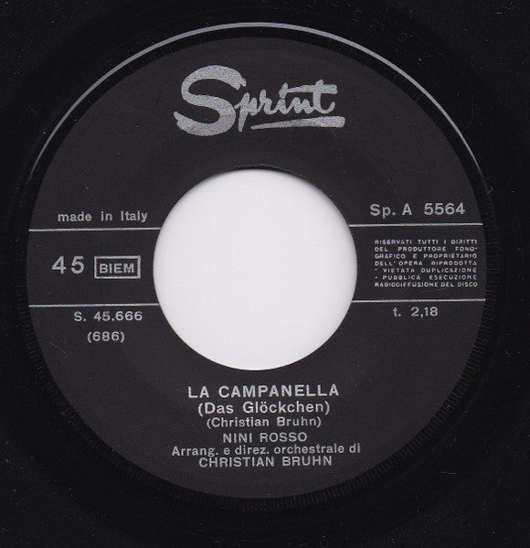 Nini Rosso - Mai Piu' 40016 Vinyl Singles Vinyl Goed / Hoes Generic