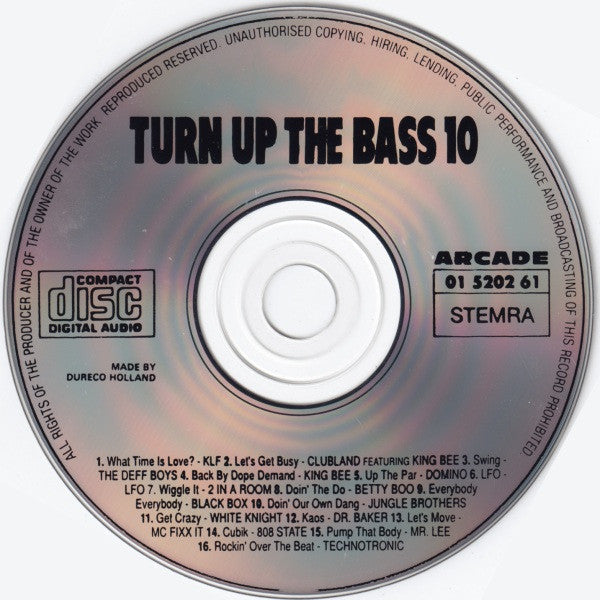 Various - Turn Up The Bass Volume 10 (CD) 70849 Compact Disc Goede Staat