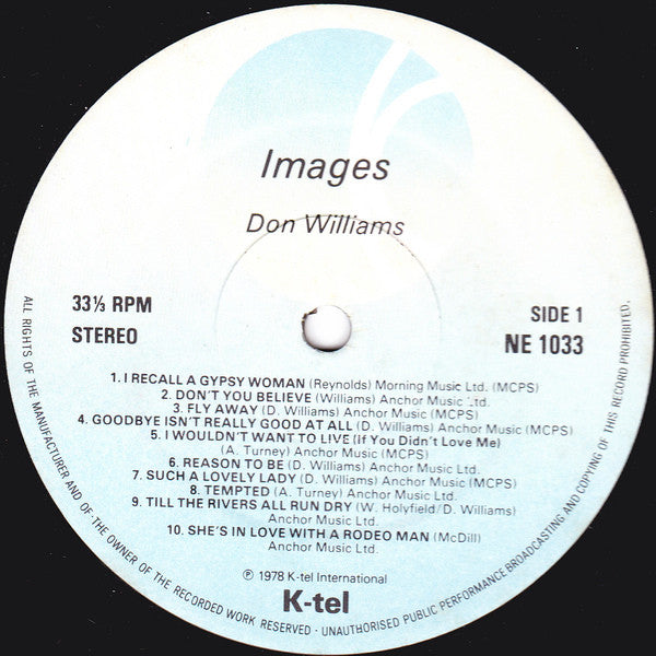 Don Williams - Images (LP) 49454 Vinyl LP JUKEBOXSINGLES.NL   