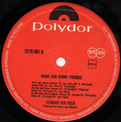 Herman van Veen - Voor Een Verre Prinses (LP) 51129 Vinyl LP Vinyl Zeer Goed / Hoesje Goed "VINYLSINGLES.NL"
