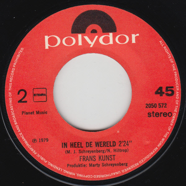 Frans Kunst - Een Woning Op Vier Wielen 24695 Vinyl Singles Vinyl Zeer Goed / Hoesje Generic "VINYLSINGLES.NL"