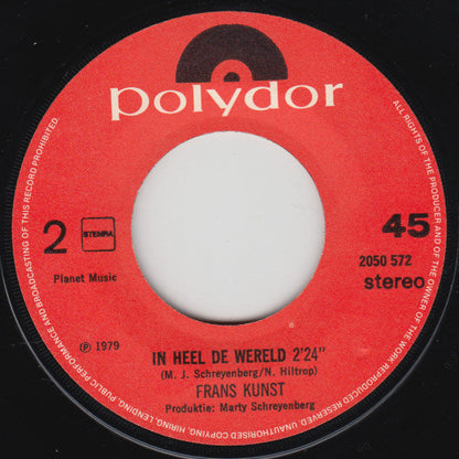 Frans Kunst - Een Woning Op Vier Wielen 24695 Vinyl Singles Vinyl Zeer Goed / Hoesje Generic "VINYLSINGLES.NL"