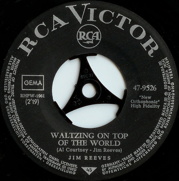 Jim Reeves - I Love You Because 42386 Vinyl Singles Vinyl Goed / Hoes Generic