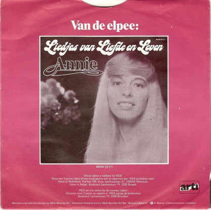 Annie - Ik Sta Te Blozen Vinyl Singles Vinyl Zeer Goed / Hoesje Goed "VINYLSINGLES.NL"