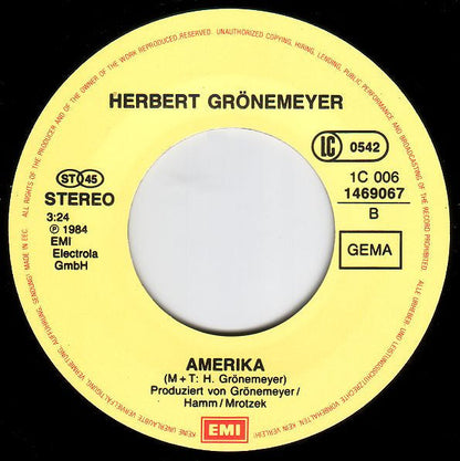 Herbert Grönemeyer - Männer Vinyl Singles Vinyl Zeer Goed / Hoesje Goed "VINYLSINGLES.NL"