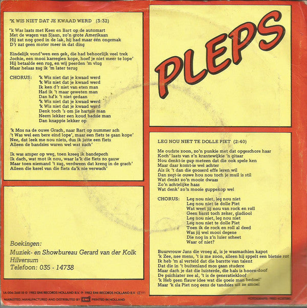 Pleps - Ich wusste nicht, dass du wütend bist 10319 18208