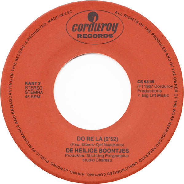 Heilige Boontjes - H.Adonis (Verlos Ons Van Simonis) Vinyl Singles Vinyl Zeer Goed / Hoesje Goed "VINYLSINGLES.NL"