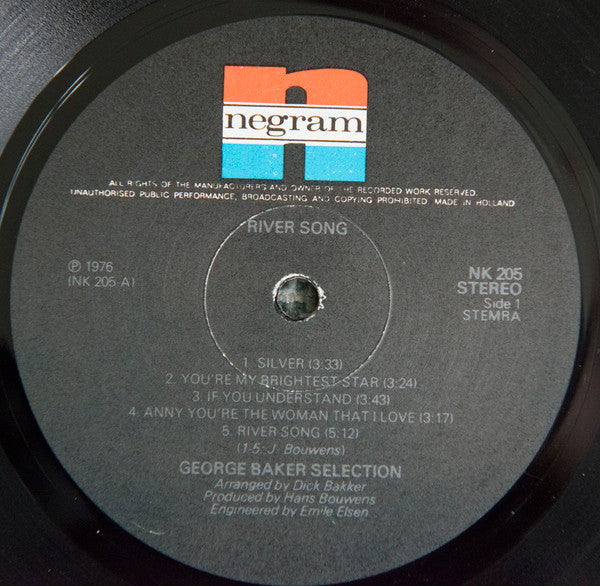 George Baker Selection - River Song (LP) Vinyl LP Vinyl Zeer Goed / Hoesje Goed "VINYLSINGLES.NL"