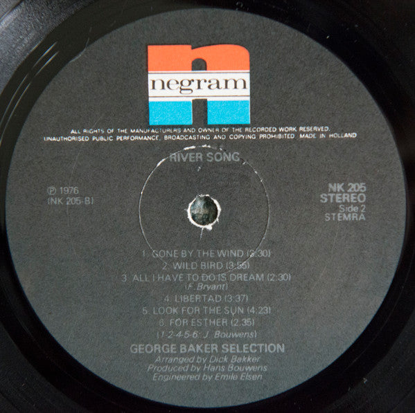 George Baker Selection - River Song (LP) Vinyl LP Vinyl Zeer Goed / Hoesje Goed "VINYLSINGLES.NL"