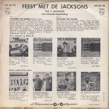 3 Jacksons - Feest Met de Jacksons 14828 Vinyl Singles EP B-Keus (B)