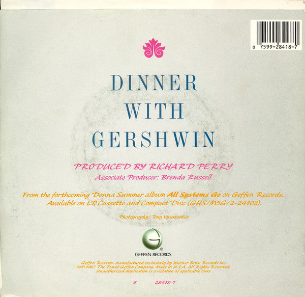 Donna Summer - Dinner With Gershwin 40717 Vinyl Singles Vinyl Goed / Hoes Goed