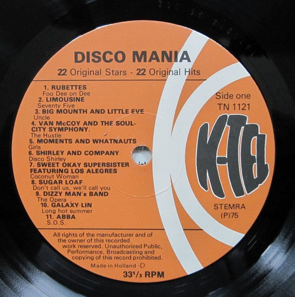 Various - Disco Mania (LP) 48542 Vinyl LP JUKEBOXSINGLES.NL   