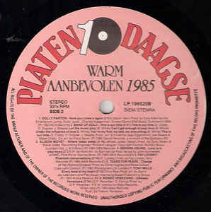Various - Warmly Recommended 1985 (LP) 44261