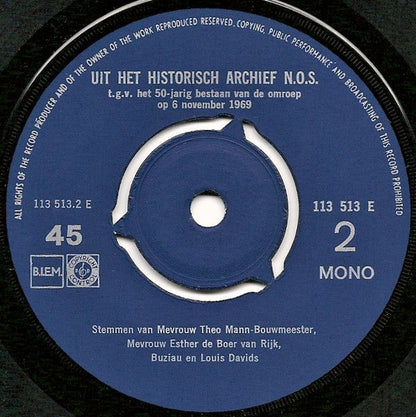 Paul de Waart - De Radio Toen 13429 Vinyl Singles EP Vinyl Goed / Hoes Generic