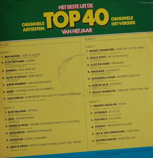 Various - Het Beste Uit De Top 40 Van Het Jaar (LP) 51763 Vinyl LP Dubbel Vinyl Goed / Hoes Zie Foto