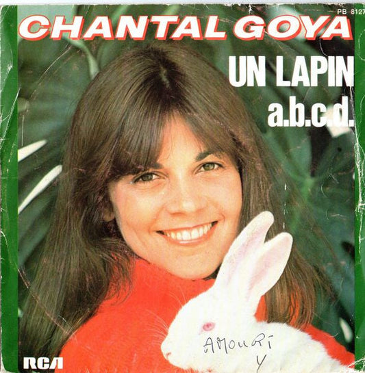 Chantal Goya - Un Lapin 31492 Vinyl Singles Vinyl Zeer Goed / Hoesje Goed "VINYLSINGLES.NL"