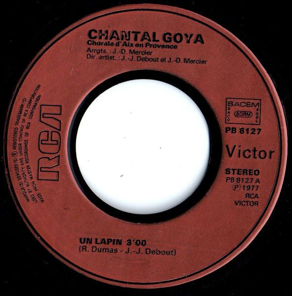 Chantal Goya - Un Lapin 31492 Vinyl Singles Vinyl Zeer Goed / Hoesje Goed "VINYLSINGLES.NL"