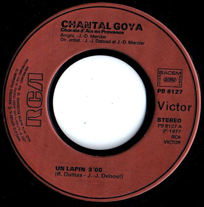 Chantal Goya - Un Lapin 31492 Vinyl Singles Vinyl Zeer Goed / Hoesje Goed "VINYLSINGLES.NL"
