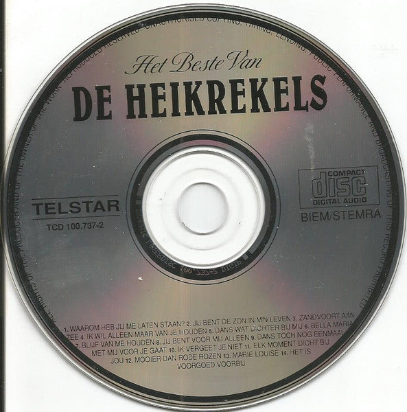 Heikrekels - Het Beste Van De Heikrekels (CD) 70420 Compact Disc Goede Staat