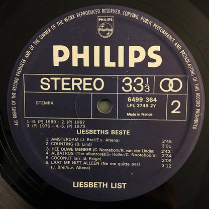 Liesbeth List - Liesbeth's Best (LP) 49670