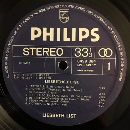 Liesbeth List - Liesbeth's Best (LP) 49670