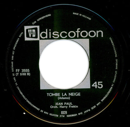 Dany / Jean Paul - Vous Permettez Monsieur / Tombe La Neige 13726