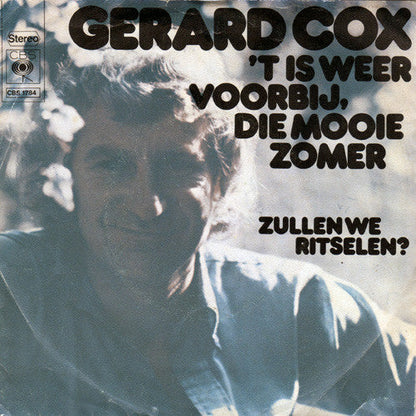 Gerard Cox - 't Is Weer Voorbij, Die Mooie Zomer 41950 Vinyl Singles Vinyl Goed / Hoes Goed